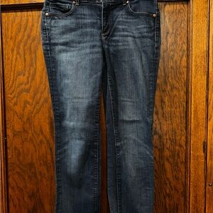 LOFT Dark Blue Straight Leg Jeans
